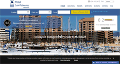 Desktop Screenshot of hotel-laspalmeras.com